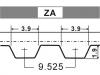 Courroie crantée Timing Belt:271 713